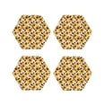 thumbnail image 1 of Kdxio Vintage Plaid Cute Sunflower Funny Coasters,4 Pcs Leather Coasters,Housewarming Gifts,Protect Furniture from Water Marks Scratch and Damage, 1 of 6