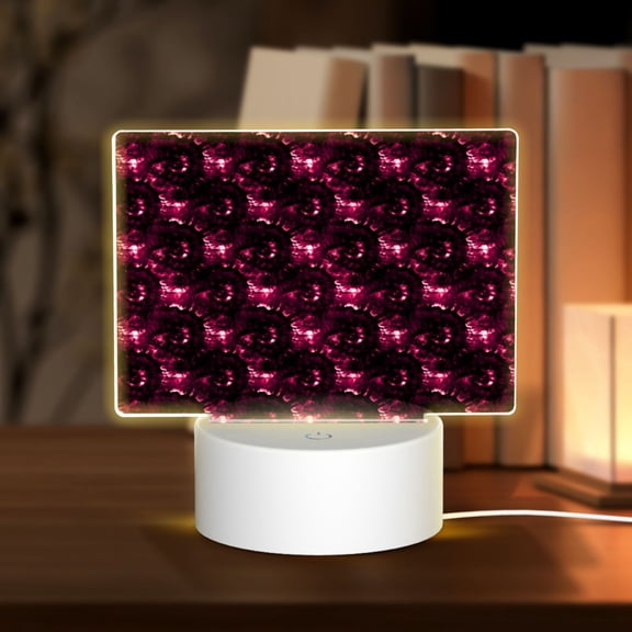 Kdxio Vintage Psychedelic Rectangular Acrylic Night Light Acrylic Sleep Night Light Friend Gifts for Birthday Gifts for Women Teens Boys Girls