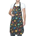 thumbnail image 1 of Kdxio Vintage Records Apron with Pockets Adjustable Kitchen Aprons for Men Women Waterproof Aprons for Cooking,Drawing,Crafting, Baking Household Cleaning, 1 of 5
