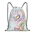 thumbnail image 1 of Kdxio Vintage Rose Print Drawstring Backpack Bag,Waterproof Draw String Back Sack, Gym Drawstring Bags Swim Bag For Unisex, 1 of 9