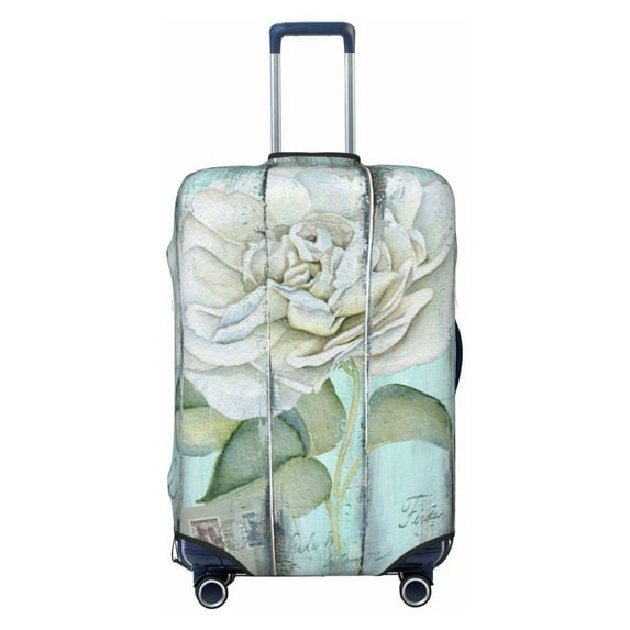 Kdxio Vintage Rose1 Pattern Luggage Cover for Travel,Elastic and Durable,Fits 18-32 Inch,Anti-Scratch Suitcase Protector