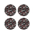 thumbnail image 1 of Kdxio Vintage Skull Casino Funny Coasters,4 Pcs Leather Coasters,Housewarming Gifts,Protect Furniture From Water Marks Scratch And Damage, 1 of 1