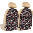 thumbnail image 1 of Kdxio Vintage Skull Casino Print 2 Pack Car Kick Mat Seat Cover Back Protector Mat with Pockets for Organizer Backseat Protector and Storage Anti Kick Pad for Vehicles, 1 of 9