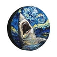 thumbnail image 1 of Kdxio Vintage Starry Sky Shark for Tire Cover Wheel Protectors Tyre Covers Weatherproof Wheel Covers Universal Fit for Trailer Rv SUV Truck Camper Travel Trailers 17 inch, 1 of 5