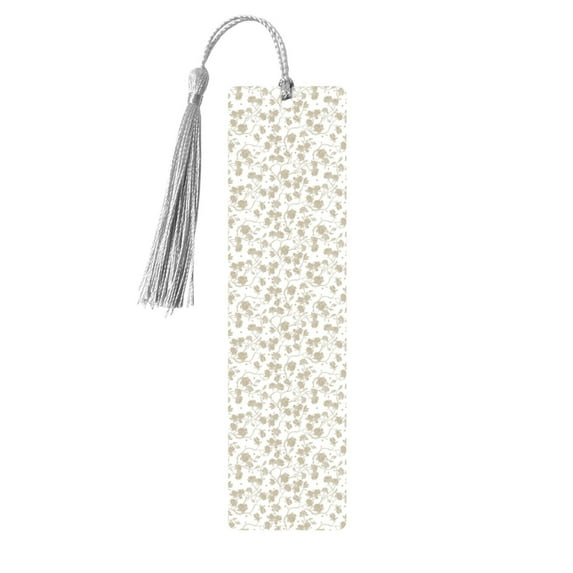 Kdxio Vintage Stylized White Color Print Metal Tassel Bookmarks,Perfect Gift for Art Lovers and Bookworms Metal Bookmarks for Women