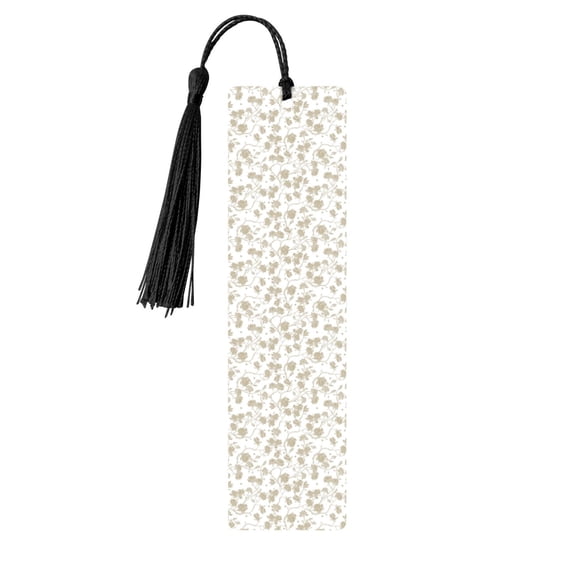 Kdxio Vintage Stylized White Color Print Metal Tassel Bookmarks,Perfect Gift for Art Lovers and Bookworms Metal Bookmarks for Women