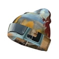 thumbnail image 1 of Kdxio Vintage Truck Farm Scene Winter Beanie for Men Women Beanie Knit Hat Cuffed Cap Beanie Knit Chunky Snow Cap, 1 of 6