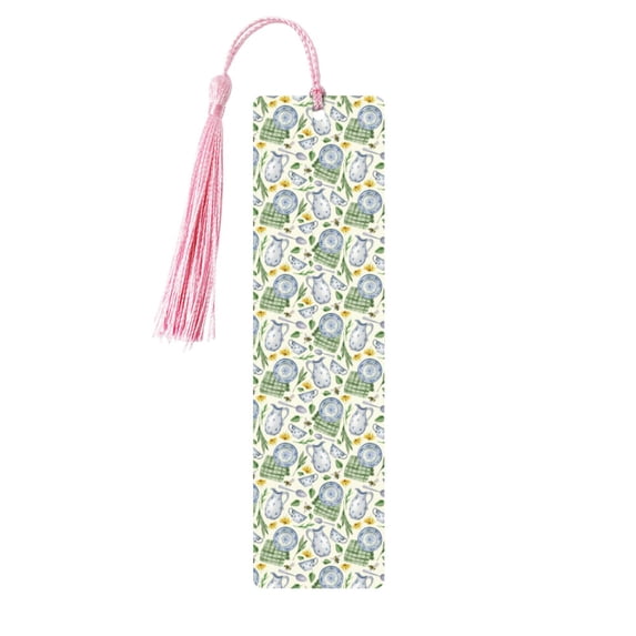 Kdxio Vintage Utensils Print Metal Tassel Bookmarks,Perfect Gift for Art Lovers and Bookworms Metal Bookmarks for Women