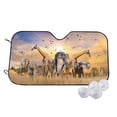 thumbnail image 1 of Kdxio Vintage Wildlife Protection Print Windshield Sun Shade,UV Rays and Sun Heat Protection,Sunshade for Car Windshield,Car Shade Front Windshield -, 1 of 6