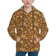 thumbnail image 1 of Kdxio Vintage fall harvest basket Pattern Boys Athletic Unisex Boys Girls Hoodie with Pocket Sweatshirts-Small, 1 of 6