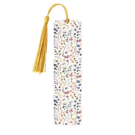 Kdxio Watercolor Floral Print Metal Tassel Bookmarks,Perfect Gift for Art Lovers and Bookworms Metal Bookmarks for Women