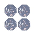 thumbnail image 1 of Kdxio Watercolor Flowers Butterfly Funny Coasters,4 Pcs Leather Coasters,Housewarming Gifts,Protect Furniture From Water Marks Scratch And Damage, 1 of 1