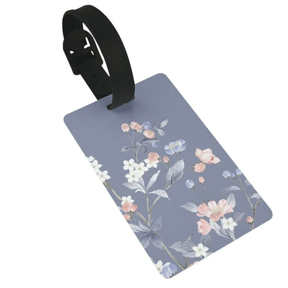 Kdxio Watercolor Flowers Butterfly Luggage Tags Privacy Cover ID Label Suitcase Tags Identifiers For School Bags,Suitcases