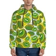 thumbnail image 1 of Kdxio Watercolor Kiwi Fruits Summer Print Mens Casual Hooded Collar Drawstring Hoodies Pullover Sweatshirts Casual Long Sleeve Shirts-Medium, 1 of 7