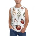 thumbnail image 1 of Kdxio Watercolor Ladybug for Men's Muscle T-shirt,Sleeveless for Workout Running Athletic Gym Lounge Casual, 1 of 5