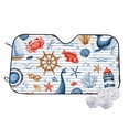thumbnail image 1 of Kdxio Watercolor Nautical Print Windshield Sun Shade,UV Rays and Sun Heat Protection,Sunshade for Car Windshield,Car Shade Front Windshield - Medium, 1 of 6