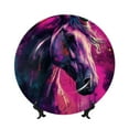 thumbnail image 1 of Kdxio Watercolor Painting White Horse Bone China Decorative Plate Ceramic Decorative Plate for Home Office Wall Stand Decorative Plates for Home Bedroom-7in, 1 of 6