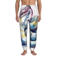 thumbnail image 1 of Kdxio Watercolor Snake Pattern Joggers,Sweatpants for Men with Pockets-Medium, 1 of 5