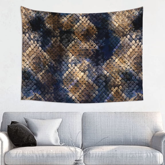 Kdxio Watercolor Snake Skin Wall Hanging Tapestries Banner For Bedroom College Dorm Home Living Room Party Decor 29X37 In