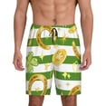thumbnail image 1 of Kdxio Watercolor St Patrick Day Print Mens Sleep Shorts Bottoms Soft Comfy Pajama Wear Pants with Drawstring Pockets, 1 of 7