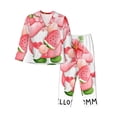 thumbnail image 1 of Kdxio Watercolor Tropical Gnomes Women's Pajama Sets Long Sleeve Button Down Sleepwear Nightwear Soft Pjs Lounge Sets-Large, 1 of 7