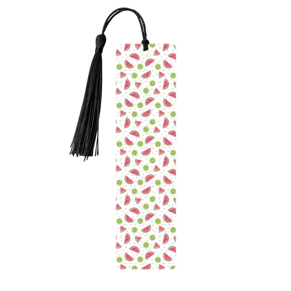 Kdxio Watermelon And Kiwi Print Metal Tassel Bookmarks,Perfect Gift for Art Lovers and Bookworms Metal Bookmarks for Women