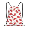 thumbnail image 1 of Kdxio Watermelon Print Drawstring Backpack Bag,Waterproof Draw String Back Sack, Gym Drawstring Bags Swim Bag For Unisex, 1 of 9