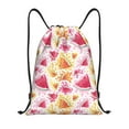 thumbnail image 1 of Kdxio Watermelon Print Drawstring Backpack Bag,Waterproof Draw String Back Sack, Gym Drawstring Bags Swim Bag For Unisex, 1 of 9