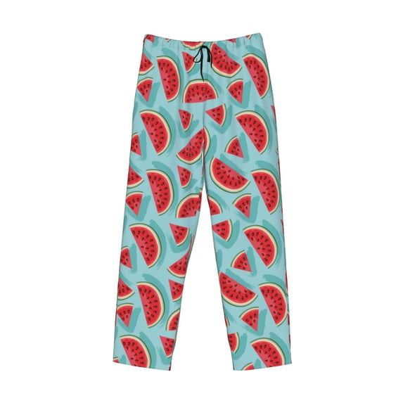 Kdxio Watermelon Print Men's Sleep Pajama Pant Lounge Pants with Pockets