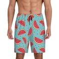 thumbnail image 1 of Kdxio Watermelon Print Mens Sleep Shorts Bottoms Soft Comfy Pajama Wear Pants with Drawstring Pockets, 1 of 7