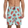 thumbnail image 1 of Kdxio Watermelon Print Mens Sleep Shorts Bottoms Soft Comfy Pajama Wear Pants with Drawstring Pockets, 1 of 7