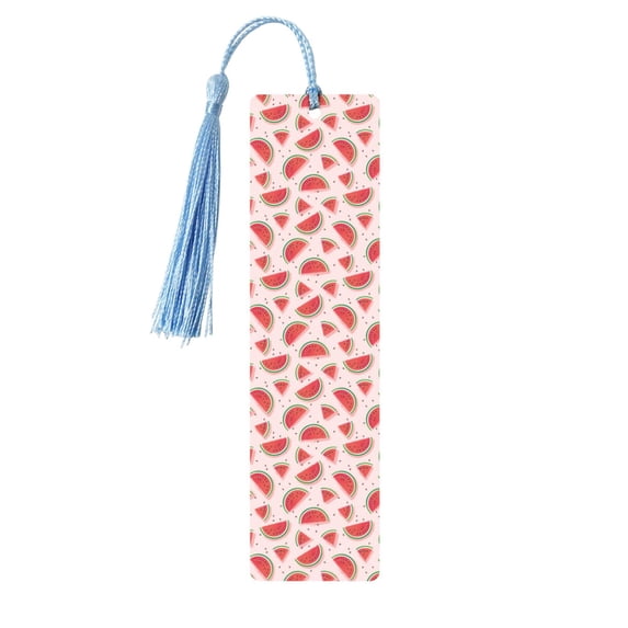 Kdxio Watermelon Print Metal Tassel Bookmarks,Perfect Gift for Art Lovers and Bookworms Metal Bookmarks for Women