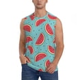 thumbnail image 1 of Kdxio Watermelon for Men's Muscle T-shirt,Sleeveless for Workout Running Athletic Gym Lounge Casual, 1 of 7