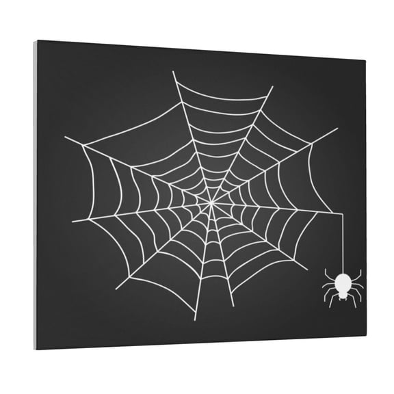 Kdxio A Web With A Spider Pattern Canvas Wall Art for Living Room Wall Decor for Bedroom Bathroom Modern Framed Canvas Art Prints Ready to Hang,Horizontal