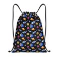 thumbnail image 1 of Kdxio Whales In Space Print Drawstring Backpack Bag,Waterproof Draw String Back Sack, Gym Drawstring Bags Swim Bag For Unisex, 1 of 5
