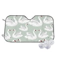 thumbnail image 1 of Kdxio White Birds Print Windshield Sun Shade,UV Rays and Sun Heat Protection,Sunshade for Car Windshield,Car Shade Front Windshield - Small, 1 of 5