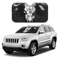 thumbnail image 1 of Kdxio White Black Sheep skull Print Windshield Sun Shade, Foldable Sun Blocker for Car,Truck,SUV Automotive Interior Sun Protection,Reflective Shade for Front Windshield(Small), 1 of 1