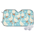 thumbnail image 1 of Kdxio White Geese and Flower Print Windshield Sun Shade,UV Rays and Sun Heat Protection,Sunshade for Car Windshield,Car Shade Front Windshield - Small, 1 of 6