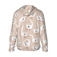 thumbnail image 1 of Kdxio White Goose Print Women Men Sun Protection UPF 50+ Jackets Zip Up Long Sleeve Hoodie Hiking Lightweight with Pockets, 1 of 7