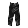 thumbnail image 1 of Kdxio White Pineapples Print Men's Sleep Pajama Pant Lounge Pants with Pockets, 1 of 8