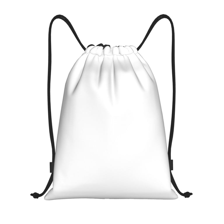 140◆WACKO MARIA DRAW STRING BAG WHITE Kdxio White Print Drawstring Backpack Bag,Waterproof Draw String