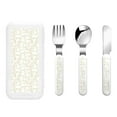 thumbnail image 1 of Kdxio White Rabbit Toddler Utensils Set - Kids Silverware Set, Set Kids Utensils Set with Case for Preschooler Children, 1 of 8