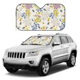 thumbnail image 1 of Kdxio Wildflower Honeybee Print Windshield Sun Shade, Foldable Sun Blocker for Car,Truck,SUV Automotive Interior Sun Protection,Reflective Shade for Front Windshield(Medium), 1 of 7