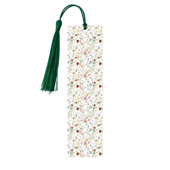 Kdxio Wildflower Watercolor Print Metal Tassel Bookmarks,Perfect Gift for Art Lovers and Bookworms Metal Bookmarks for Women