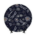 thumbnail image 1 of Kdxio Wildflowers And Dragonflies Bone China Decorative Plate Ceramic Decorative Plate for Home Office Wall Stand Decorative Plates for Home Bedroom-10in, 1 of 6