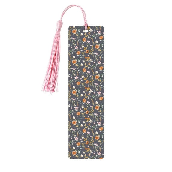 Kdxio Wildflowers Print Metal Tassel Bookmarks,Perfect Gift for Art Lovers and Bookworms Metal Bookmarks for Women