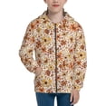 thumbnail image 1 of Kdxio Wildflowers Vintage Pattern Kids Boys Girls Zip Up Hoodie 3D Printed Hooded Sweatshirt Hoody Coat with Pocket 7-12 Y-Small, 1 of 6