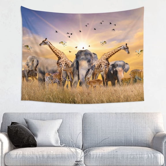 Kdxio Wildlife Protection Wall Hanging Tapestries Banner For Bedroom College Dorm Home Living Room Party Decor 29X37 In