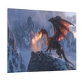 thumbnail image 1 of Kdxio Winter Fire Dragon Pattern Canvas Wall Art for Living Room Wall Decor for Bedroom Bathroom Modern Framed Canvas Art Prints Ready to Hang,Horizontal, 1 of 6