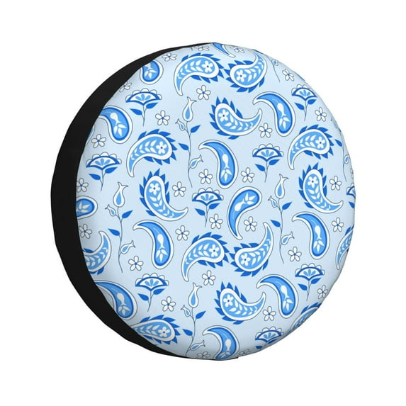 Kdxio Winter Paisley Pattern for Tire Cover Wheel Protectors Tyre Covers Weatherproof Wheel Covers Universal Fit for Trailer Rv SUV Truck Camper Travel Trailers 17 inch